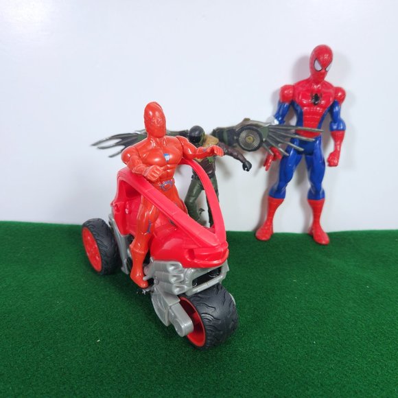 Spider Man Toy Lut of 4 Spidey Cycle Spider Man X-2 and Vulture Action F… - Picture 8 of 8